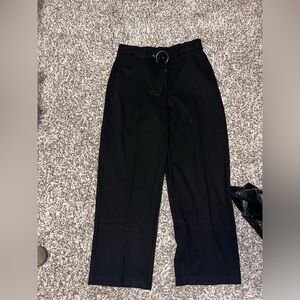 Women’s Black Pants with Belt